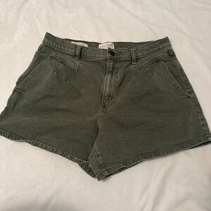 High rise midi shorts